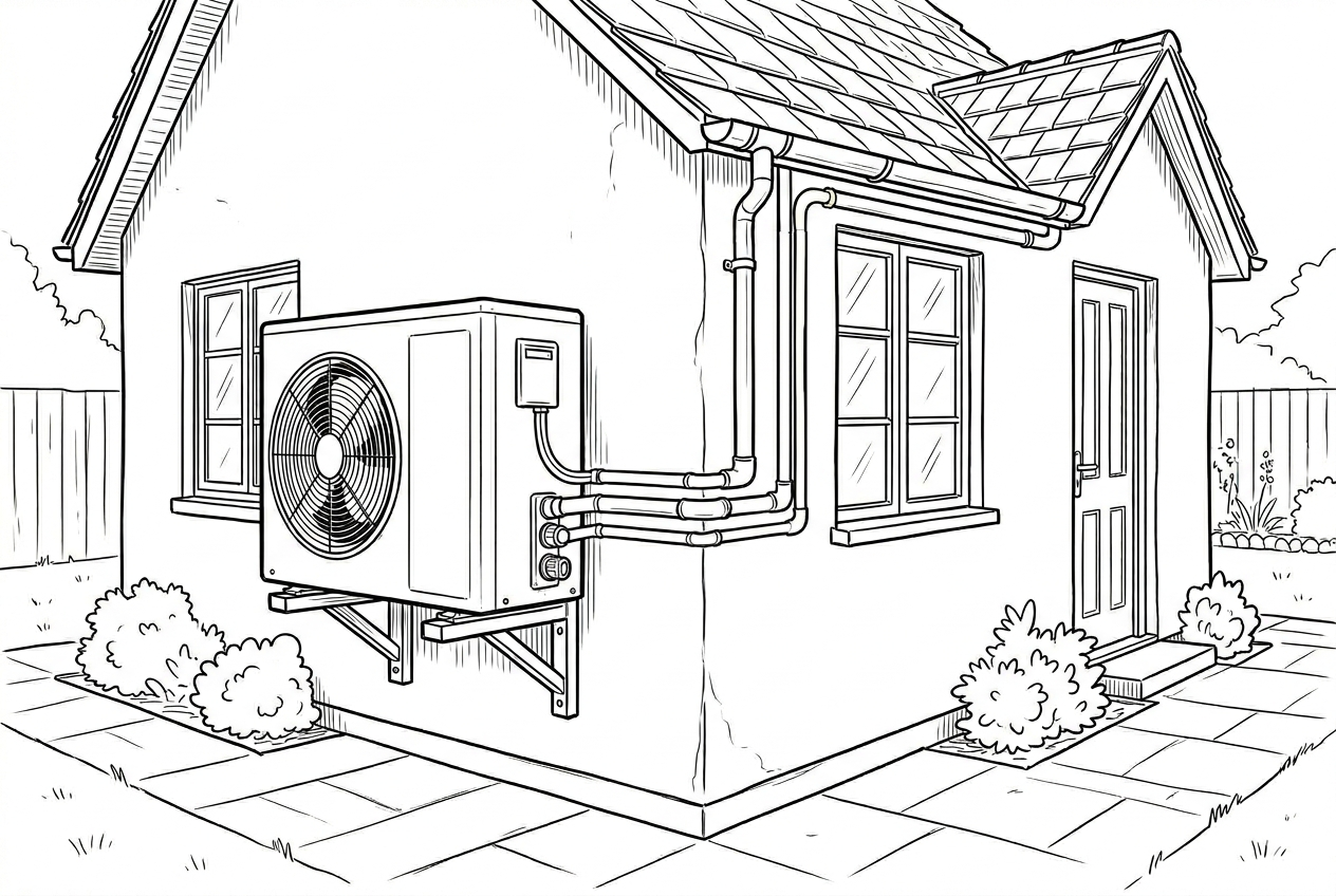 Heat-only boiler installation