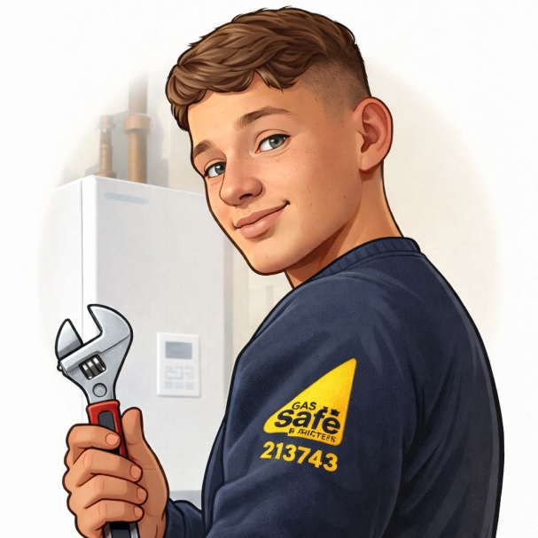 Cartoon illustration of Charlie Gallant